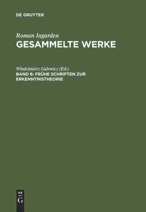 【预订】Frühe Schriften zur Erkenntnistheorie 9783484641068