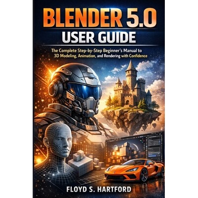 预订 Blender 5.0 User Guide: The Complete Step-by-Step Beginner’s Manual to 3D Modeling, Animation, and Rendering with