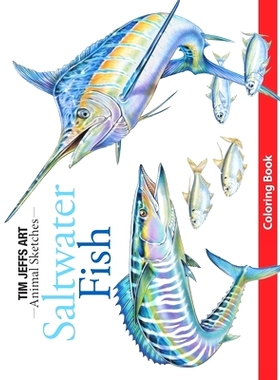 预订 Saltwater Fish Coloring Book: 9798489710251