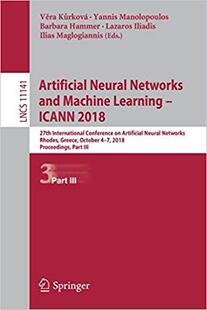 Machine 2018 Artificial ICANN – Learning and Networks Neural 预售