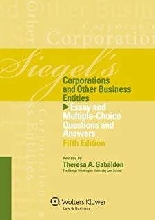 【预订】Siegel’s Corporations and Other Business Entities