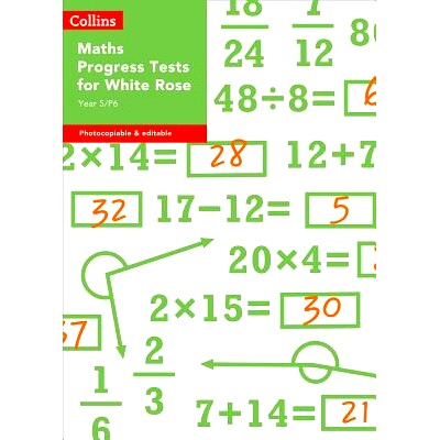 预订 Year 5/P6 Maths Progress Tests for White Rose: 9780008333560