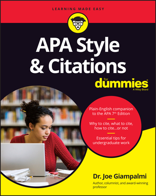 Apa Style & Citations For Dummies 9781119716440