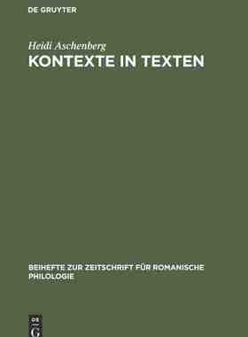【预订】Kontexte in Texten 9783484522954