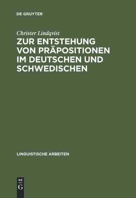 【预订】Zur Entstehung von Präpositionen im Deutschen und Schwedischen 9783484303119