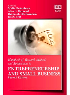 预订 Handbook of Research Methods and Applications in Entrepreneurship and Small Business, Second Edition 创业和小企业研