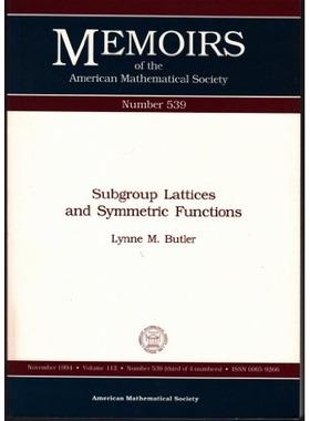 预订 Subgroup Lattices and Symmetric Functions: 9780821826003