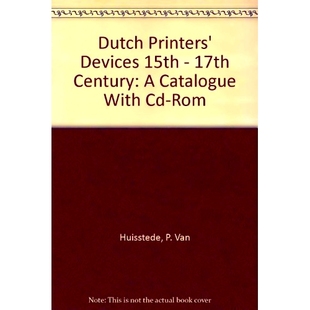 预订 Vols. 世纪 Catalogue 15th Century 9789 卷 产品目录 Devices 17th 荷兰打印机设备 Printer’s Dutch