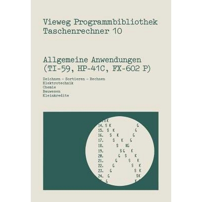 预订 Allgemeine Anwendungen (TI-59, HP-41 C, FX-602 P): Zeichnen — Sortieren — Rechnen, Elektrotechnik, Chemie, Bauwes