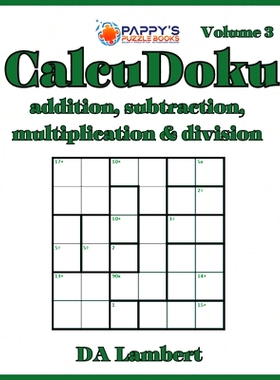 预订 Pappy’s CalcuDoku: Addition, Subtraction, Multiplication & Division: 9798871324967