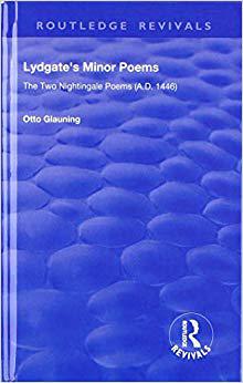 【预售】Lydgate’s Minor Poems: The Two Nightingale Poems (A.D. 1446)