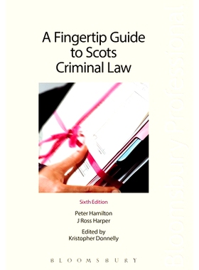 预订 A Fingertip Guide to Scots Criminal Law: 9781780432427