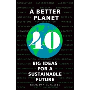 Forty for Planet 星球：可持续未来 9780300246247 预订 一个更美好 Big Better Sustainable Ideas 四十大理念 Future