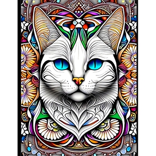 预订 Meow-dalas: A Fun and Unique Coloring Book of Cats and Mandalas: 9798857371695