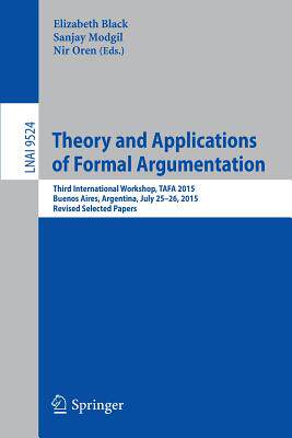 预订 Theory and Applications of Formal Argumentation