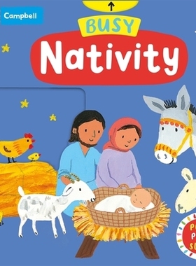 预订 Busy Nativity: A Push, Pull, Slide Book 忙碌的圣诞故事: 9781035004720