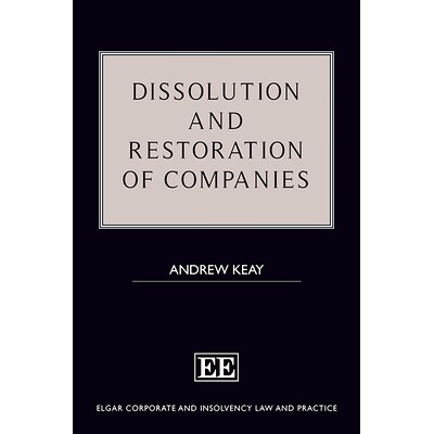 预订 Dissolution and Restoration of Companies 公司的解散和恢复: 9781839109225