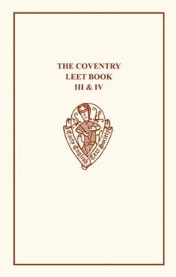 【预订】Coventry Leet Book III & IV 书籍/杂志/报纸 原版其它 原图主图