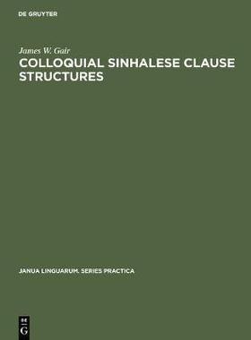 [预订]Colloquial Sinhalese Clause Structures 9789027907332