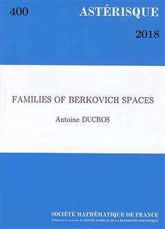 [预订]KVAS0400 Families of Berkovich spaces 9782856298855