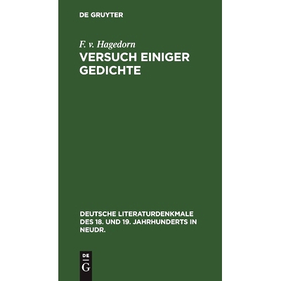 预订 Versuch einiger Gedichte: 9783112373934