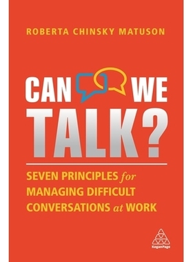 预订 Can We Talk?: Seven Principles for Managing Difficult Conversations at Work: 9781398601338
