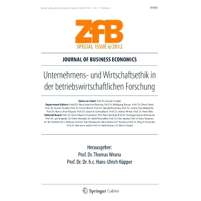 预订 Unternehmens- und Wirtschaftsethik in der betriebswirtschaftlichen Forschung: 9783834934536