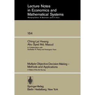 the Objective — Making 预订 and Art State Decision Applications 9783540091110 Survey Methods Multiple