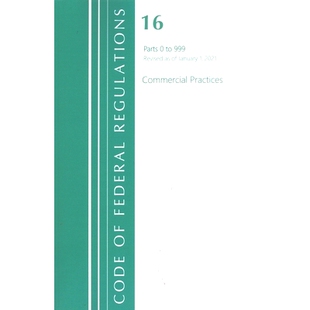 January Code Commercial Title Federal Practices 2021 999 Regulations Revised 预订 联邦法规：Title