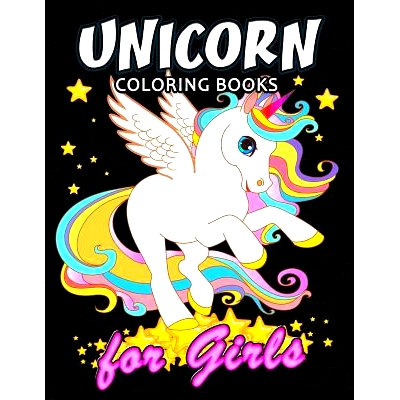 预订 Unicorn Coloring Book for Girls: Cute Coloring Book Easy, Fun, Beautiful Coloring Pages: 9781986263313