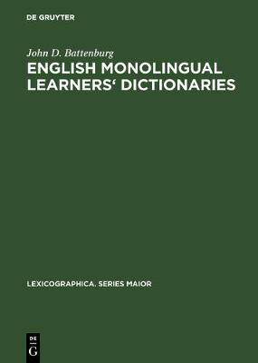 [预订]English monolingual learners’ dictionaries 9783484309395