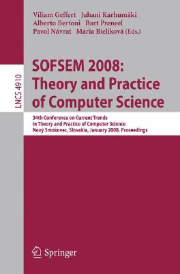 【预订】SOFSEM 2008: Theory and Practice of Computer Science-封面