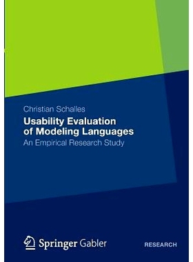 预订 Usability Evaluation of Modeling Languages 建模语言的可用性评估: 9783658000509