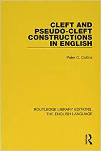 Constructions and Pseudo English 预售 Cleft