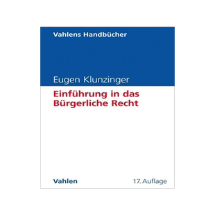 德文原版 民法概论 Eugen Klunzinger著 德国原装进口 Einführung in das Bürgerliche Recht