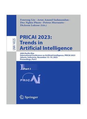 [预订]PRICAI 2023: Trends in Artificial Intelligence 9789819970186