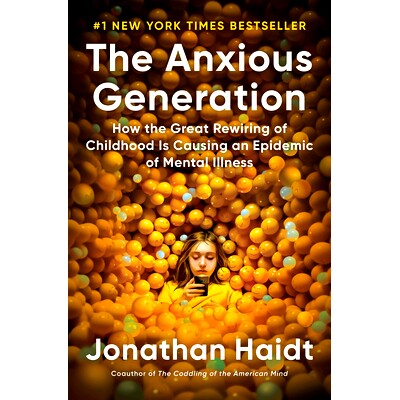 焦虑的一代 关注青少心理 电子产品的影响 英文原版 Jonathan Haidt 乔纳森海特 The Anxious Generation