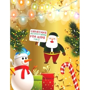 Coloring Fun Activity Word 预订 Kid Mazes Kids Book Learning For Dot Workbook Game Christmas