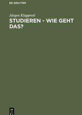 预订 Studieren - wie geht das?