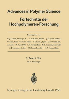 预订 Advances in Polymer Science: Fortschritte Der Hochpolymeren-Forschung
