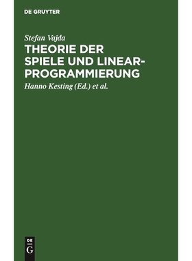 预订 Theorie der Spiele und Linearprogrammierung: 9783111140995