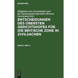 Bd. 9783112459850 Ob. Eogbzz Brit. Gerichtshof. Entsch. 预订