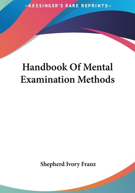 预订 Handbook Of Mental Examination Methods