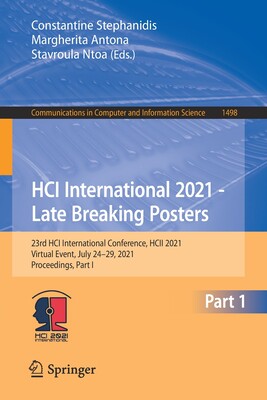 【预订】HCI International 2021 - Late Breaking Posters 9783030901752