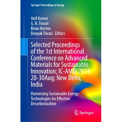 预订 Selected Proceedings of the 1st International Conference on Advanced Materials for Sustainable Innovation; IC-AMSI