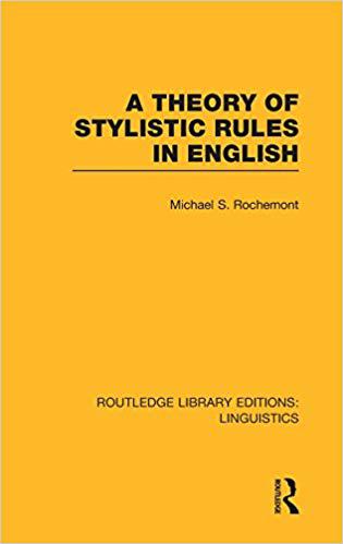 【预售】A Theory of Stylistic Rules in English (RLE Linguistics A: General Linguistics)