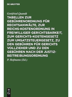 预订 Tabellen zur Gebührenordnung für Rechtsanwälte, zur Reichskostenordnung in freiwilliger Gerichtsbarkeit, zum Ger