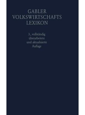预订 Gabler Volkswirtschafts Lexikon: 9783409991834