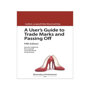 现货 []A User’s Guide to Trade Marks and Passing Off 9781526511553
