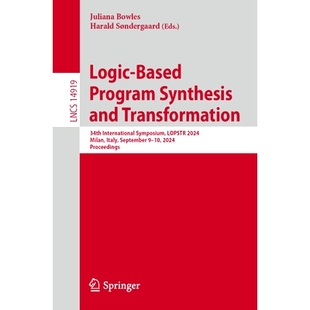 Synthesis 34th Logic Program Milan Septembe 预订 2024 and Based Symposium International Transformation Italy LOPSTR